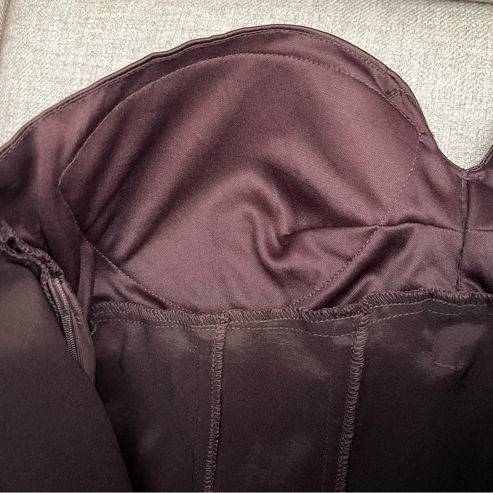 SOLD Charlotte Russe Brown Satin Strapless Corset - Picture 11 of 11